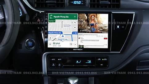 Màn hình DVD Android liền camera 360 Toyota Altis 2018 - nay | Gotech GT360 Plus